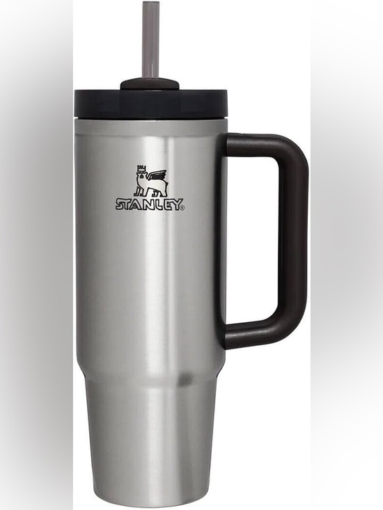 Stanley Other - Stanley Quencher H2.0 Tumbler - 40oz Naijel graph handwriting Silver RARE